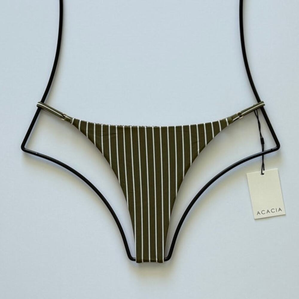 Acacia Swimwear Ralphy Bikini Bottom - Hinahina - Minimal Coverage - NWT